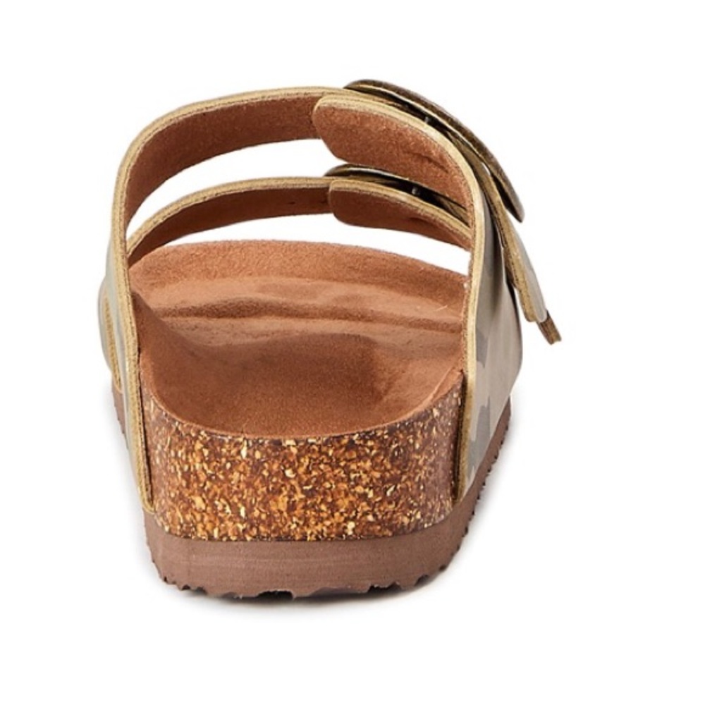Time And Tru Slides Camouflage Slip On Sandals Size 6 Womens New - Picture 5 of 6